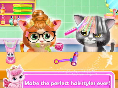 اسکرین شات برنامه Pet Kitty Hair Salon 3