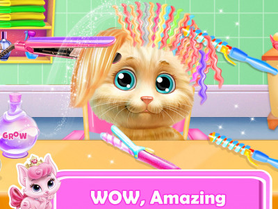 اسکرین شات برنامه Pet Kitty Hair Salon 1