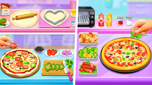 اسکرین شات برنامه Pizza Maker game-Cooking Games 1