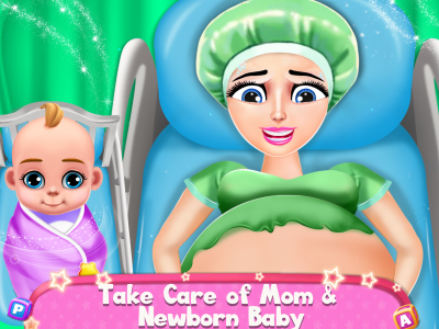 اسکرین شات برنامه Pregnant Mommy Care Baby Games 1