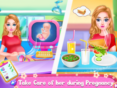 اسکرین شات برنامه Pregnant Mommy Care Baby Games 2