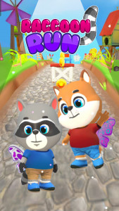 اسکرین شات بازی Raccoon Fun Run: Running Games 2