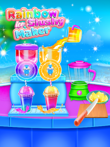 اسکرین شات برنامه Rainbow Ice Slushy Maker: Frozen Dessert 5