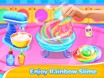 اسکرین شات برنامه Fluffy Slime Maker DIY Rainbow Fun 5