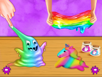 اسکرین شات برنامه Rainbow Unicorn DIY Slime 2