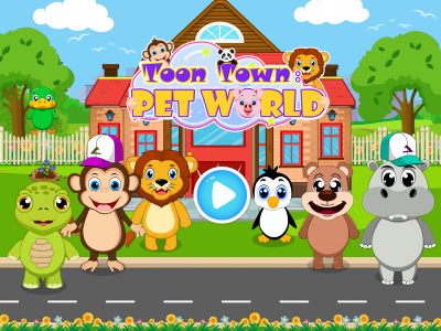 اسکرین شات برنامه Toon Town: Pet World 1