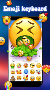 اسکرین شات برنامه Super Emoji Keyboard - Keyboard Themes, GIF, Emoji 2