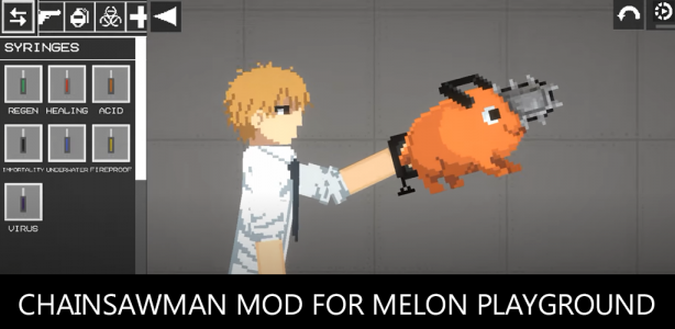 اسکرین شات برنامه Chainsaw Man Mod For melon 2