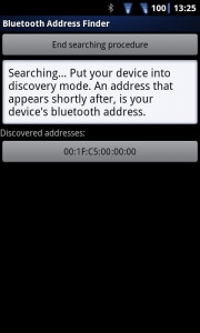 اسکرین شات برنامه Bluetooth Address Finder 2