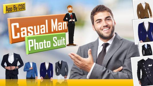اسکرین شات برنامه Casual Man Suit Photo 6