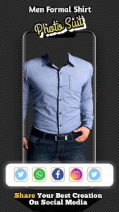 اسکرین شات برنامه Man Formal Shirt Photo Suit Editor 6