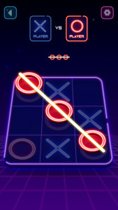 اسکرین شات بازی Tic Tac Toe Glow: 2 Player XO 1