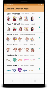 اسکرین شات برنامه BlackPink WAStickerApps : Stickers for Whatsapp 1