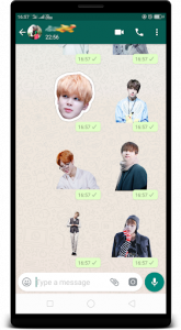 اسکرین شات برنامه BTS K-pop WAStickerApps : Stickers for Whatsapp 5