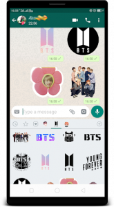 اسکرین شات برنامه BTS K-pop WAStickerApps : Stickers for Whatsapp 6