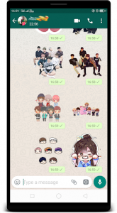 اسکرین شات برنامه BTS K-pop WAStickerApps : Stickers for Whatsapp 7
