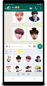 اسکرین شات برنامه BTS Stickers for Whatsapp 5