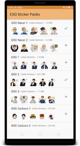 اسکرین شات برنامه EXO WAStickerApps : Stickers for Whatsapp 1