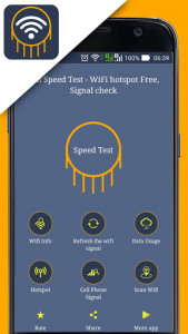 اسکرین شات برنامه Speed Test - WIFi Hotspot Free, Signal Check 2