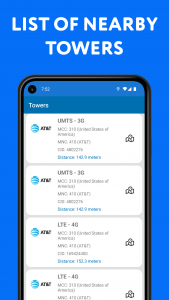اسکرین شات برنامه Cellular Tower - Signal Finder 3