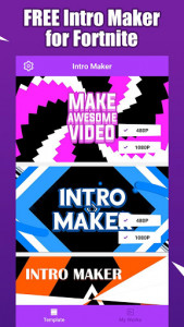 اسکرین شات برنامه Fort Intro Maker for YouTube - make Fortnite intro 1