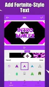 اسکرین شات برنامه Fort Intro Maker for YouTube - make Fortnite intro 2