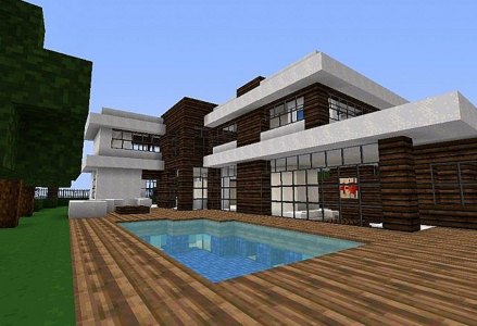 اسکرین شات برنامه Map Modern House For Minecraft 1