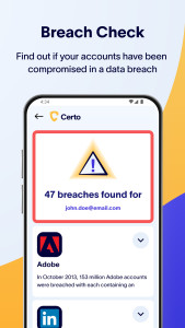 اسکرین شات 6 برنامه Certo: Anti Spyware & VPN