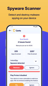 اسکرین شات 3 برنامه Certo: Anti Spyware & VPN