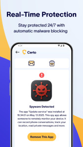 اسکرین شات 4 برنامه Certo: Anti Spyware & VPN