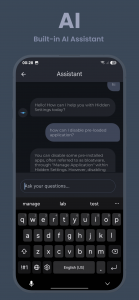 اسکرین شات 4 برنامه Hidden Settings