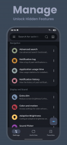 اسکرین شات 1 برنامه Hidden Settings