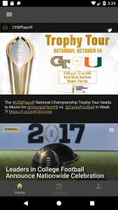 اسکرین شات 1 برنامه College Football Playoff
