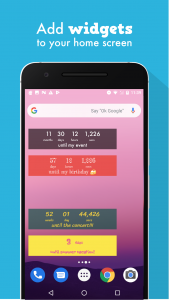 اسکرین شات 4 برنامه Countdown Widget