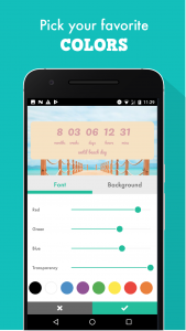 اسکرین شات 5 برنامه Countdown Widget