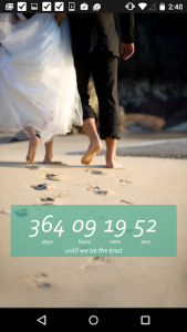 اسکرین شات برنامه Wedding Countdown Widget 3