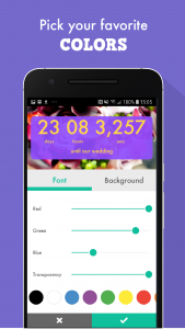 اسکرین شات 5 برنامه Wedding Countdown Widget