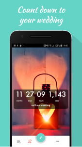 اسکرین شات 1 برنامه Wedding Countdown Widget