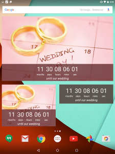 اسکرین شات برنامه Wedding Countdown Widget 8