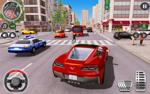 اسکرین شات بازی Car Driving School Simulator 3