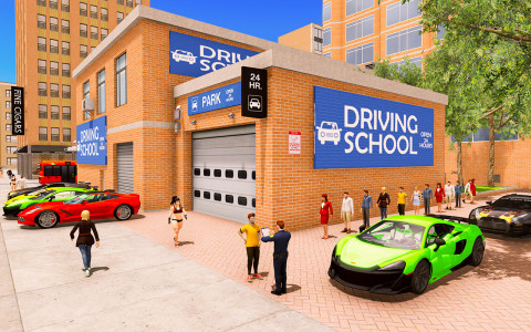 اسکرین شات بازی Car Driving School Simulator 2