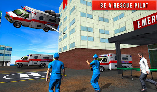 اسکرین شات بازی Flying City Ambulance Simulator 2019 7