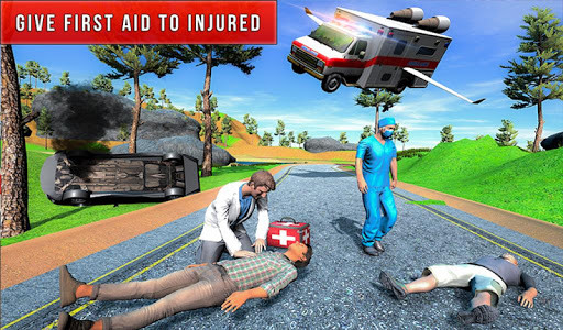 اسکرین شات بازی Flying City Ambulance Simulator 2019 6