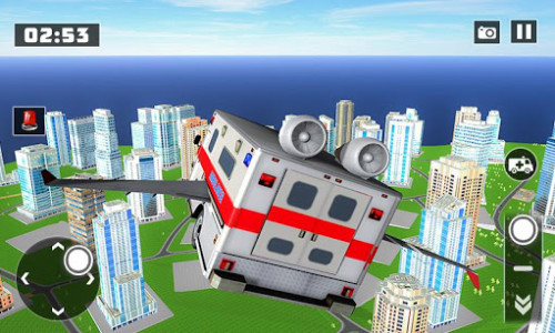 اسکرین شات بازی Flying City Ambulance Simulator 2019 4