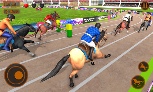 اسکرین شات بازی Mounted Horse Racing Games 4