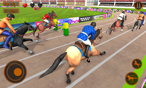 اسکرین شات 4 بازی Mounted Horse Racing Games