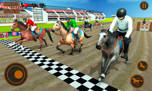 اسکرین شات 2 بازی Mounted Horse Racing Games