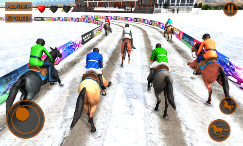 اسکرین شات 3 بازی Mounted Horse Racing Games