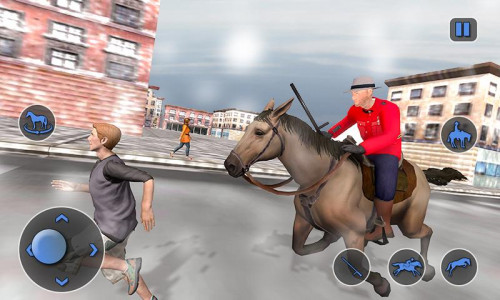 اسکرین شات بازی Mounted Horse Cop Chase Arrest 4