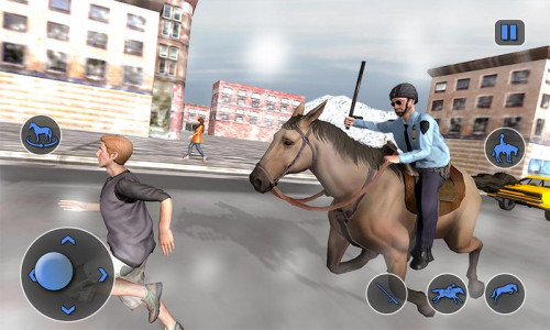 اسکرین شات بازی Mounted Horse Cop Chase Arrest 1